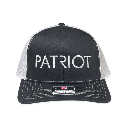 Patriot Trucker Snapback- Black/White